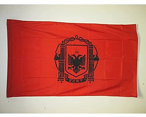Regno Albanese 1939-1944 - Grande Albania 90X150Cm Bandiera Da Cortile Deluxe Bandiera Pirati Multicolore Bandiera All'Aperto Decorazione Per Patio Celebrazioni Fattoria