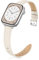 Tuocal Bracelet en cuir véritable compatible avec Apple Watch 38 mm, 40 mm, 41 mm, 42 mm (série 10) pour homme et femme, bracelet fin et élégant pour iWatch Series 10 9 8 7 6 5 4 3 2 1