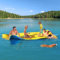 CTSC Tapis d'eau flottant, 305 x 150 cm, trampoline d'eau pour enfants et adultes, tapis en mousse XPE 3 couches indéchirable, un excellent compagnon pour les voyages en bateau et le plaisir de la