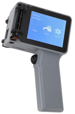 FTVOGUE Mini Inkjet Drucker Handheld Tintenstrahldrucker -Pistole Portable HD LED 4.3in Touchscreen für Barcode