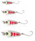 Fishing Success with Mini Wobbler Sequin Spoon Lure Excellent Sensitivity for Light Bites (Silver)