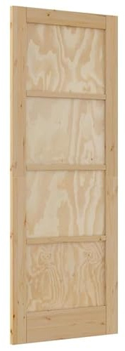 Porta interna ORKDAL 73,5 x 198,5 x 4 cm in legno di pino massiccio – Porta interna stabile per casa, ufficio e casa – Design in legno naturale per un maggiore comfort
