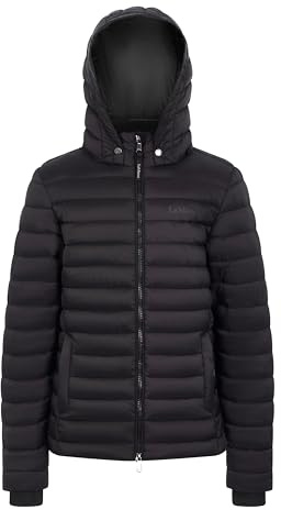 LeMieux Young Rider Ruby Puffer Jacket - Lightweight and Water-resistant - Detachable Hood - Durable Two-way Zip