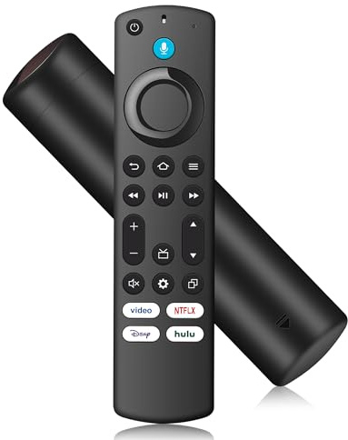Télécommande vocale de rechange compatible avec Fir Smart AMZ Stick (2e génération/3e génération/HD/Lite/4K Max/4K/Cube), Smart TV 3e génération, pour tous les Insignia-Pioneer-Omni QLED Series N0t