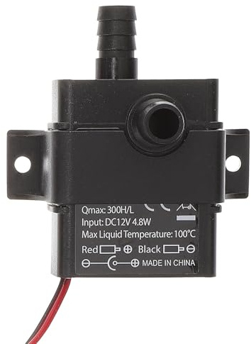 TOMETURE Pompa per Acquario Dc 12v Brushless Compatta a Risparmio Energetico Nucleo in Ceramica e Magnete, Flusso 0,24m3/h e Prevalenza 3 Metri, per Fontane e Uso Domestico