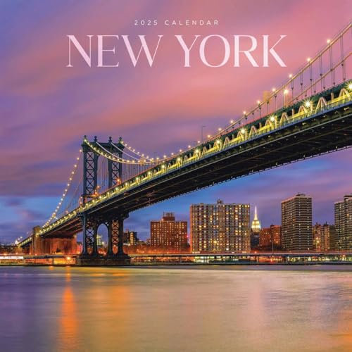 New York Square Wall Calendar 2025