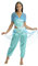 P'TIT CLOWN - Orientalische Prinzessin - Orientalischer Prinz - Kostüm für Erwachsene - Perfekt für Karneval, Kostümfeste und Themenveranstaltungen - Polyester (Orientalische Prinzessin, S-M)