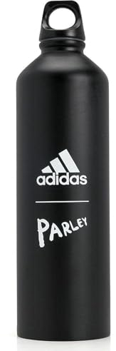 adidas Unisex-Erwachsene Parley For The Oceans Wasserflasche, Stahl, Schwarz/Weiß