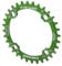 X AUTOHAUX Plato ancho para bicicleta, 32 dientes, 104 mm, color verde