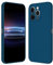 RankOne Custodia per iPhone 12 Pro (6.1 Inches) Cover Morbida in Silicone TPU - Blu zaffiro