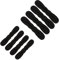 8 Stück Haarknotenmacher Hair Bun Maker Duttkissen Dutt Hilfe Hair Bun Roller Maker Haarknotenmacher Haar frisierhilfe für Mädchen Damen Kinder Ballet und Frauen Schwarz 4 Groß 4 Klein