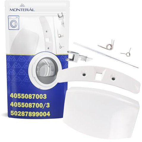 Maniglia Oblo Lavatrice in Kit con Codice Originale 4055087003 405508700/3 50287899004 per AEG per Electrolux - Garanzia di 10 Anni - MONTERAL