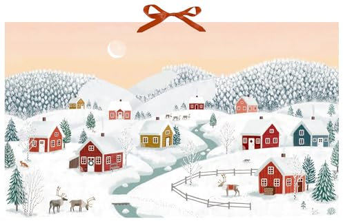 Wand-Adventskalender - Winterhäuser