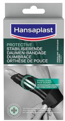 Hansaplast Protective stabilisierende Daumen-Bandage, Daumenschiene unterstützt & entlastet das Gelenk, Daumenstütze fördert die Regeneration, Unisex