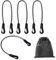 Obotsnoi Elastische Schwanzgurte mit Doppel-Clips, verstellbare Pferdedecken-Verschlüsse, dehnbare Beinbänder für Pferdepflege, 4 Stück