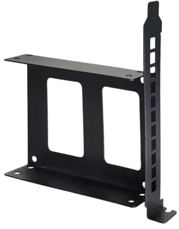 Ronyme Drive Bay Adapter Internal Disk Drive Mounting Kit for for PCI SSD HDD Sturdy Metal Useful SSD Adapter HDD Mounting Bracket, 2.5inch black