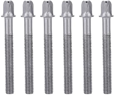 Rcniso 6Pcs Standard 6 * 60Mm Bass Drum Key Tension Rod Set Ersatz Trommel Teile Snare Drum Tension Rods 5×5×2 6Pcs Standard 6 * 60Mm Bass Key Rod Set Ersatz Zubehör