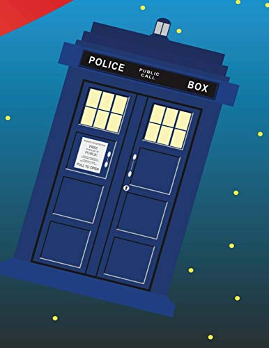 College Ruled Notebook: 8.5 x 11 Journal 100 Pages - Police Doctor Call Box
