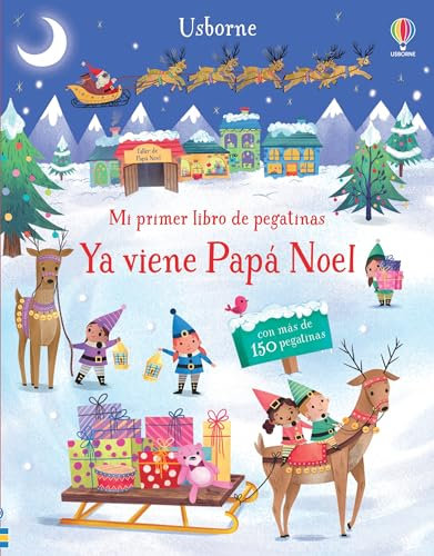 Ya viene Papá Noel (Mi primer libro de pegatinas)