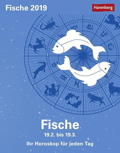 Fische Sternzeichenkalender 2024: Tagesabreißkalender. Tischkalender 2024 mit täglichem Horoskop. Kleiner Kalender mit täglichem Blick in die Sterne: Tagesabreißkalender - Ihr Horoskop für jeden Tag