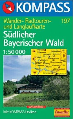 Kompass Karten, Südlicher Bayerischer Wald: Mit Kurzführer und Radwegen. 1:50000 (KOMPASS Wanderkarte)