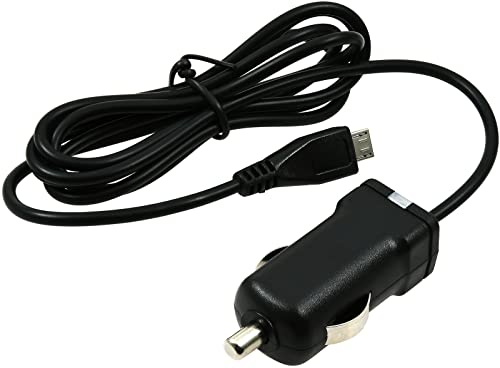 KfZ-Ladekabel mit Micro-USB 1A Schwarz für Samsung Galaxy S4 Mini GT-I9190, 12V-24V