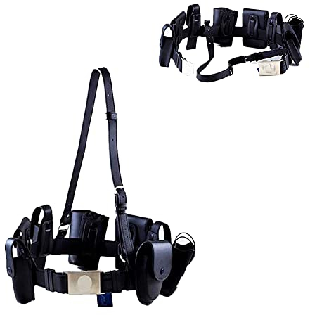 FIRECLUB Tactical Multifunctional Security Belts Leather Police Security Guard Duty Belt Tactical Holster Law Enforcement Equipment