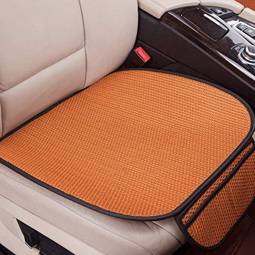 GLITZFAS Auto Sitzauflage Autositzauflage Universal Sommer Autositzbezug Auto Vordersitz Rücksitz Kissen (Vordersitz,Orange)