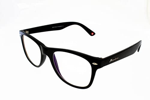 Blue-Blocker Brille BluebreaX-67 für ermüdungsfreies Sehen - Schwarz +3,00dpt