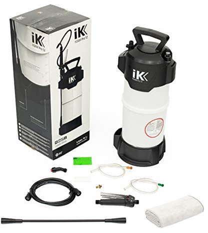 The Rag Company iK Foam Pro 12 - Pulverizador con toalla de microfibra