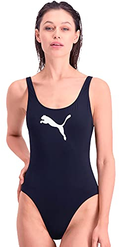 PUMA Damen Swimsuit Badebekleidung, Navy, M EU