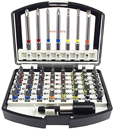 NORTOOLS 56 pcs S2 Alloy Steel Screwdriver Bit Set | Magnetic Hex Shank Holder & 25mm/75mm Bits | PH/PZ/SL/TORX/Hex Security Bits | for Furniture, Electronics, Car, DIY Repair & Assembly 
