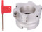 Hyuduo Fresa de Cara de 90 Grados, Fresa de Acero con Alto Contenido de Carbono, Fresa de Ángulo Recto, con Superficie de Revestimiento de Fresa Indexable de 80Mm/3.1In de Diámetro de La Fresa
