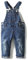 KIDSCOOL SPACE Salopette di Jeans da Bambina,Pantaloni Slim Carini in Denim Srappato da Bambino,Blu,9-12 Mesi