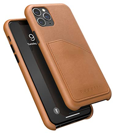 Bugatti Handyhülle Kompatibel mit iPhone 11 Pro Hülle, Londra Rundum Schutzhülle, Schwarz