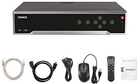 ANNKE 32 Channel 12MP H.265+ NVR PoE Network Video Recorder for PoE IP Security Camera Supports up to 48 TB HDD