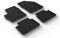 Gledring Satz Gummimatten kompatibel mit Toyota Yaris IV (XP21) 2020- & Yaris Cross (MXP_) 2021- inkl. Hybrid & Mazda 2 (KB) 2022- (T Profil 4-teilig + Montage-clips)