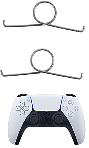 Gamer Gear PS5 Dual Sense Controller L2 R2 Trigger Button Springs Replacement - 2 Pack of springs for Playstation 5 Controller - Replace broken springs