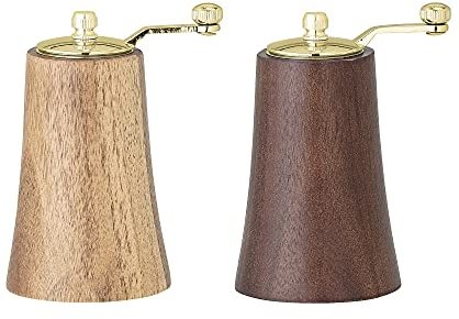 Bloomingville Salz und Pfeffermühle Sofian, naturfarben, Akazie, 2er Set