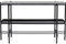 Kare Design Konsole Bennet, Schwarz, Konsolentisch, Marmor Deckplatte, Stahlgestell, Unikat, 72x120x30 cm (H/B/T)