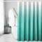 Gibelle Rideau de douche bleu sarcelle pour salle de bain en tissu gaufré texturé avec crochets, hydrofuge et lavable en machine, 183 x 183 cm