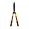 R.G. Heckenschere Hand Gartenschere Strauchschere Grasschere Astschere Stahl Hecke (Schere Teleskop Klinge 23,5cm), Schwarz/Orange