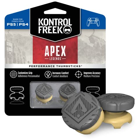KontrolFreek Apex Legends Performance Thumbsticks für PlayStation 5 (PS5) und PlayStation 4 (PS4) | 2 High-Rise, Hybrid
