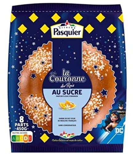 Pasquier Couronne des rois, brioche au sucre et a la fleur d oranger - La boite de 450g