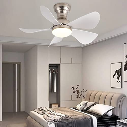 YUNZI 74CM 6 Velocita Ventilatore da Soffitto con Luce E Telecomando Reversibile Silenzioso DC Ventilatori da Soffitto Camera LED Dimmerabile Moderno Ventilatori da Soffitto con Lampada Soggiorno-B