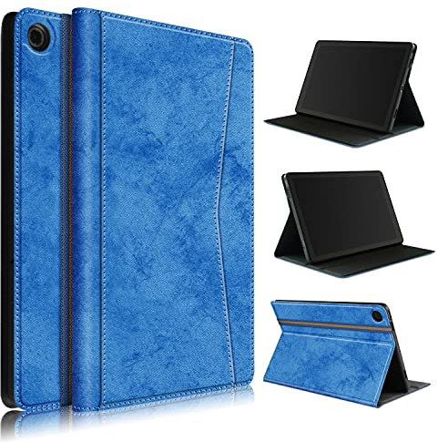 TOPCASE Custodia morbida in TPU per Lenovo Tab M10 Plus 3rd Gen 10.6 2022 TB-125F/TB-128F con funzione leggio e sleep/wake,blu scuro