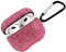 Custodia scintillante compatibile con AirPods di terza generazione con portachiavi, antiurto protettiva con strass di alta qualità per custodia di ricarica AirPods 3 (rosa)