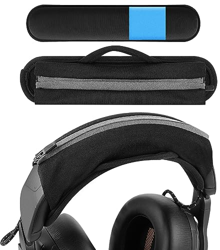 Geekria Hook and Loop Headband Cover Set, DIY Installation (Fits 3.5-4.5 cm Headbands), Compatible with Corsair, JBL, Logitech, Razer, Sennheiser, Turtle Beach(Cooling-Gel)