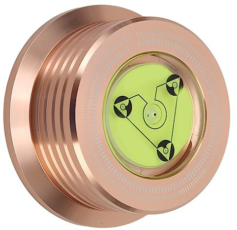Schallplatten-Gewichtsstabilisator, Plattenspieler-Schallplatten-Stabilisator, Klemme, Vibrationsdämpfer, Metall für LP-Plattenspieler (Roségold)