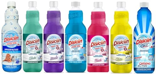 Disiclin Floor & Multi Surface Cleaner Bundle (7 x 1L) LIMPIADOR MULTIUSOS Concentrated Multipurpose Spanish Cleaning Product